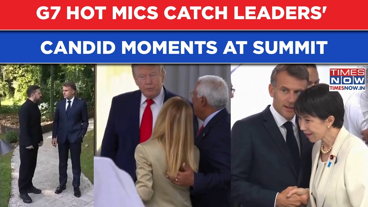 Trump, Macron & Zelenskyy To Meloni, G7 Leaders Caught On Hot Mics; Here's What They Said | WATCH