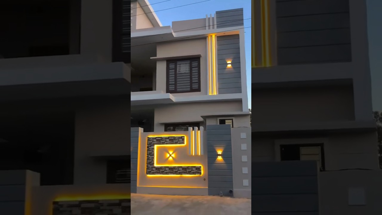 Best elevation lighting design / modern profile design #house #profile #light #lightingfixture #acp