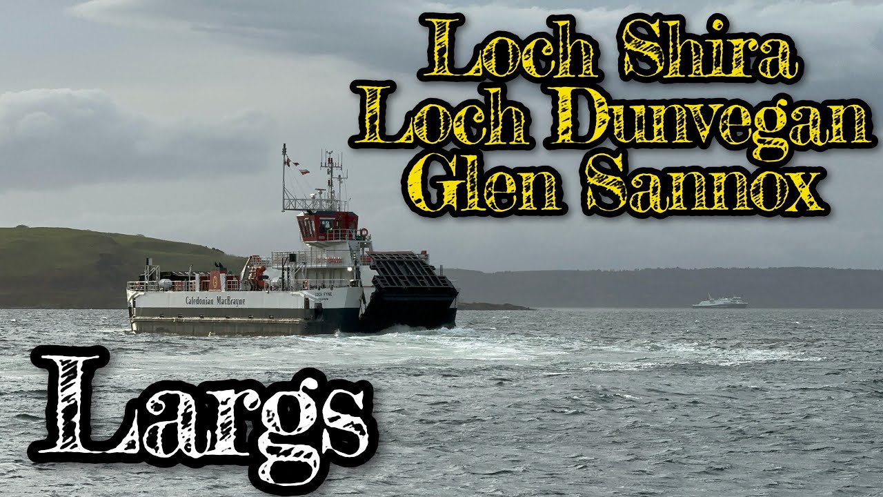 Loch Dunvegan, Loch Shira and Glen Sannox seen from Largs 23rd October 2024