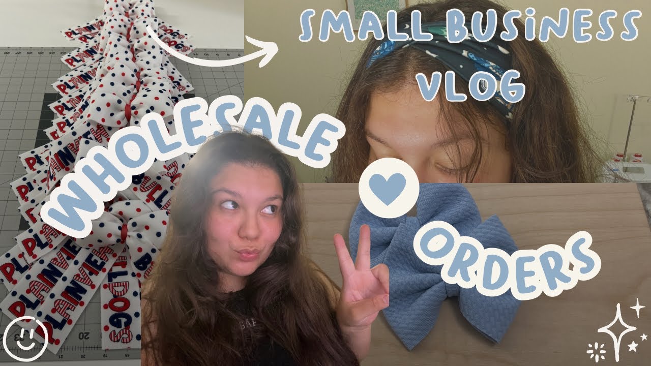 SMALL BUSINESS VLOG | Working on a wholesale order & Sewing a new collection!🪡