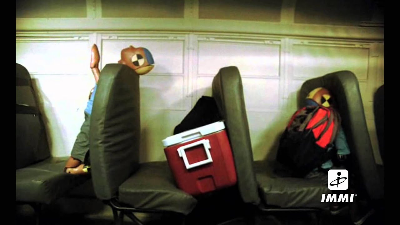 School Bus Crash Test with Backpacks