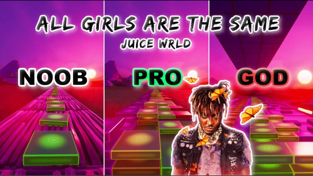 Juice WRLD - All Girls Are The Same - Noob vs Pro vs God (Fortnite Music Blocks) ft. Beau_NL