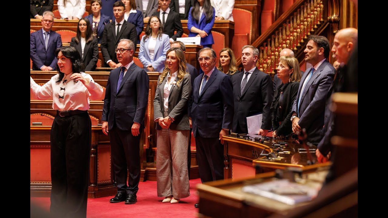 Nell'Aula del Senato la cerimonia di premiazione di 'Lezioni di Costituzione - anno 2024-2025'