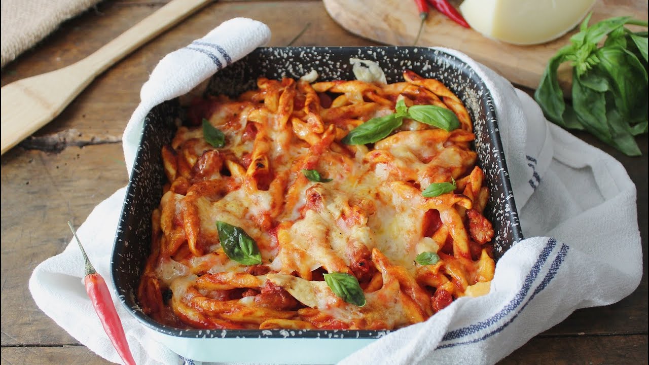 FUSILLI AL FORNO ALLA CALABRESE- Una domenica in famiglia- La cucina di Rita