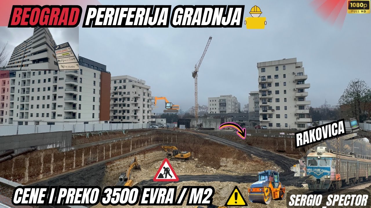 Beograd - Vidikovac - Vrtovi Ceraka 3500e/m2 - Rakovica Žel stanica - GRADNJA NA SVE STRANE #beograd