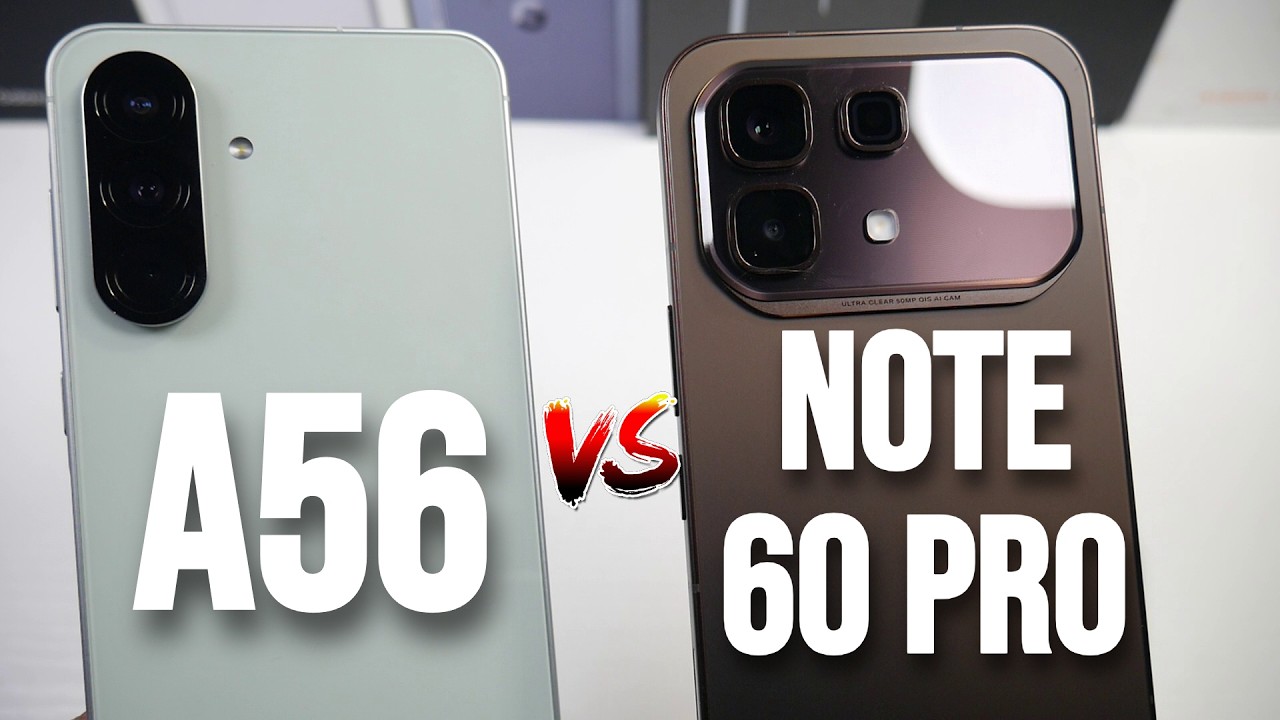 Samsung Galaxy A56 VS Infinix Note 60 Pro (Camera Comparison, PUBG & Display & Speed)
