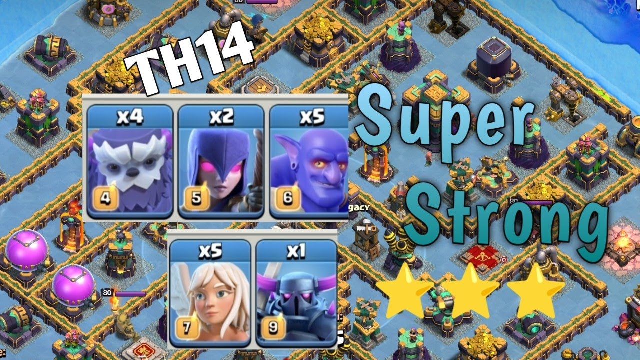TH14 YetiBowlersSmash In Clash Of Clans | Super Powerful Attack Strategy | Live Legend Attacks | COC