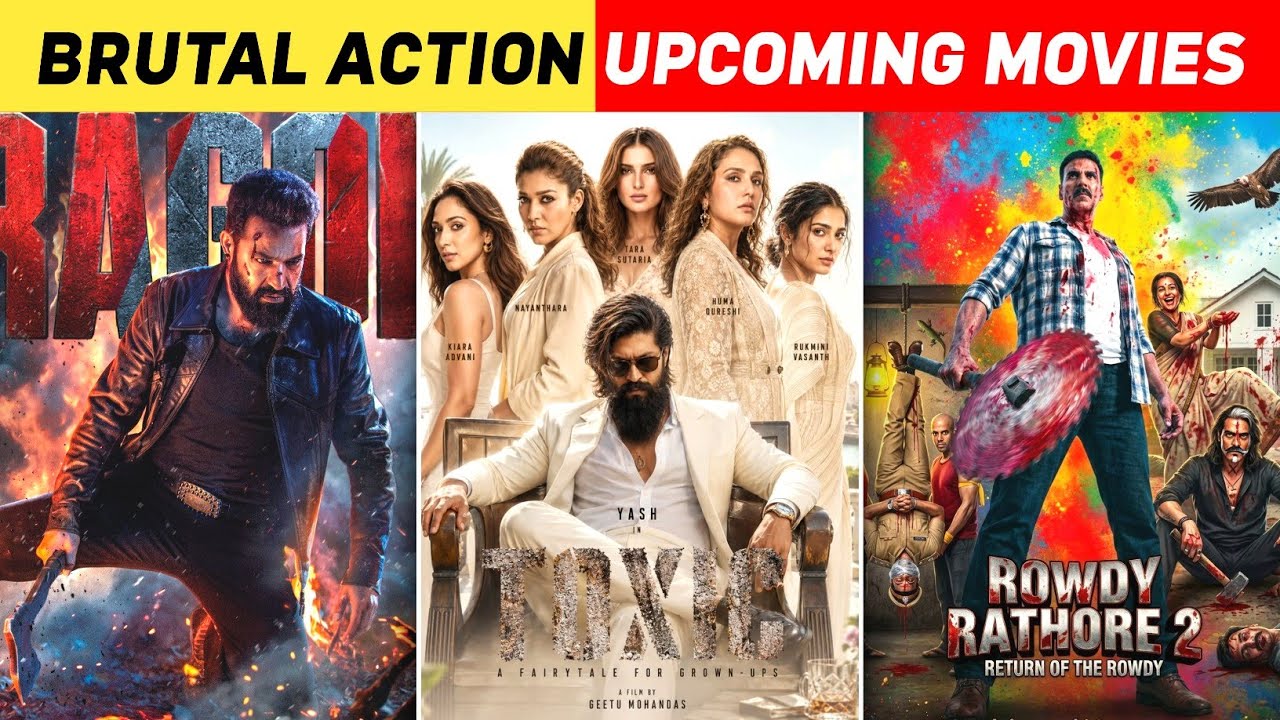 Top 10 Upcoming Most Awaited Brutal Action Films From South Cinema 💥 | South Cinema Upcoming Movies 