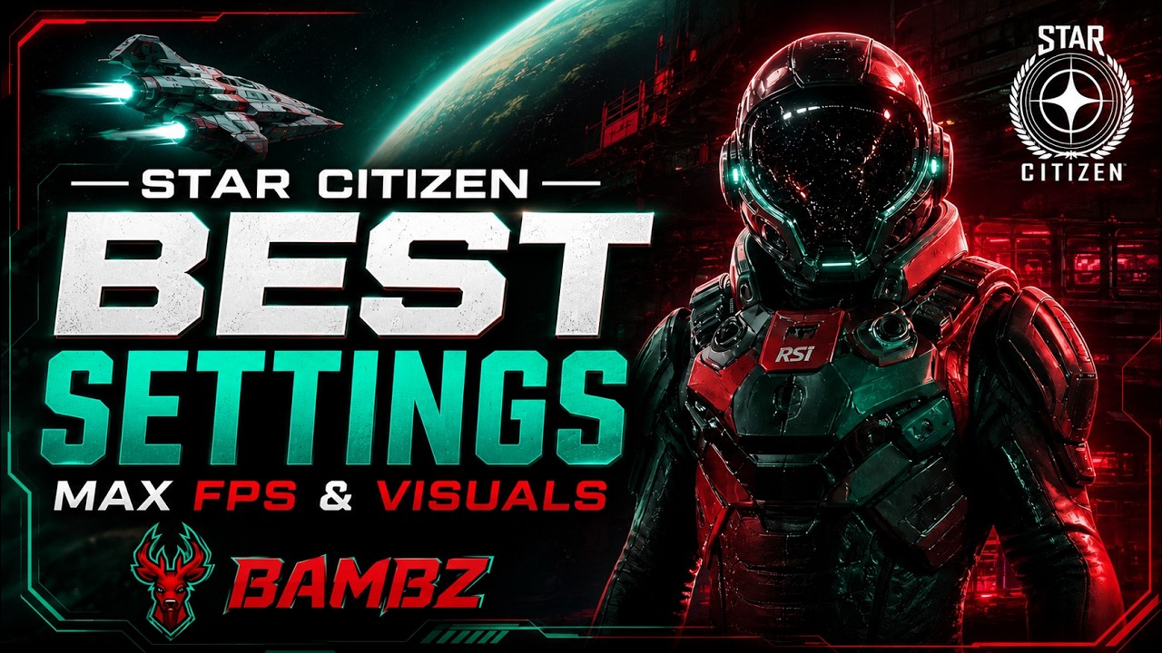 FIX STUTTERING AND FPS DROPS // BEST SETTINGS FOR STAR CITIZEN