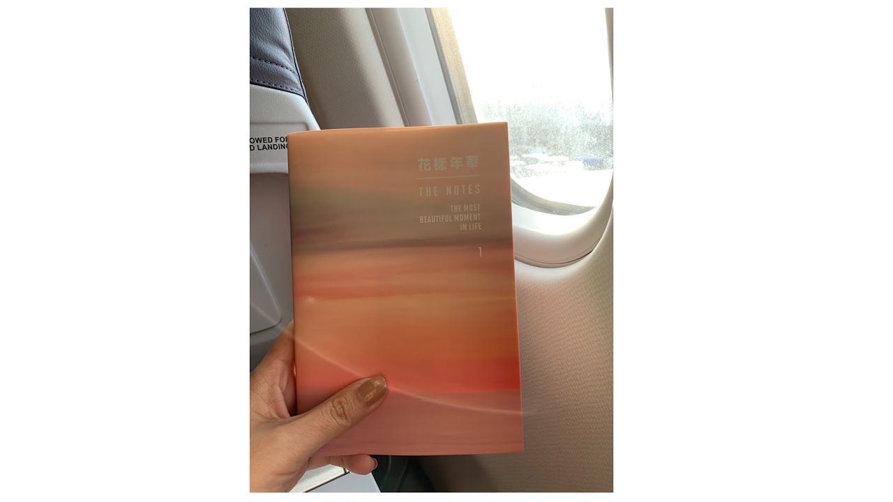 BTS The Notes Unboxing (On Flight! Lol) 😜