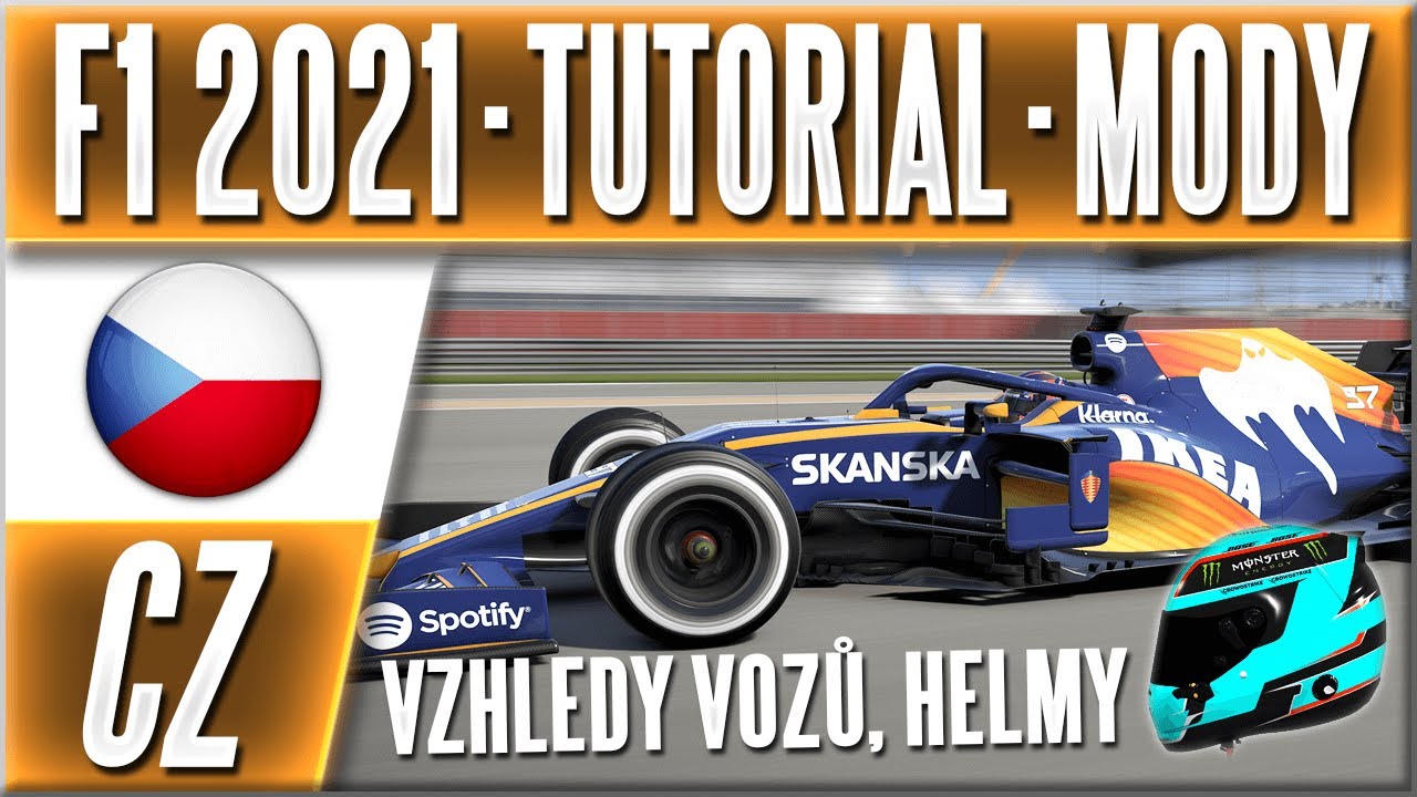 F1 2021 CZ Tutorial | Jak nainstalovat vzhledy vozů, helmy atd (Mody pro PC)