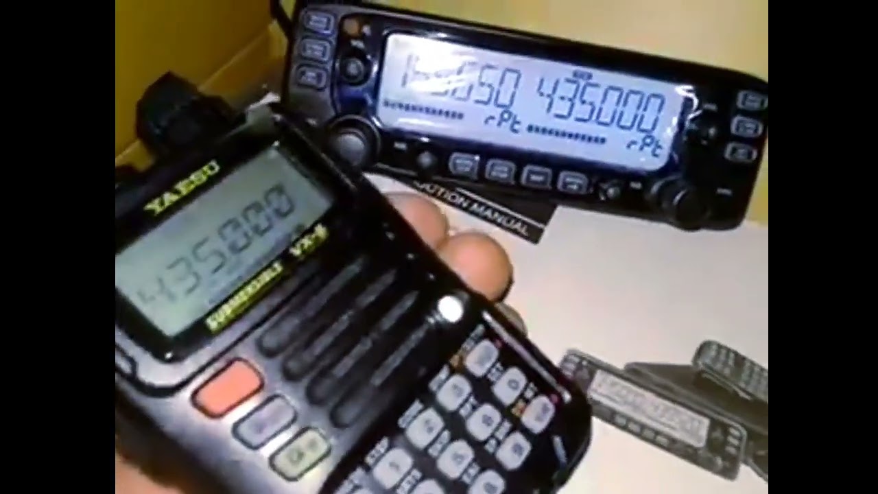 Icom IC2730A VHF-UHF base Cross Band Repeater Function testing 