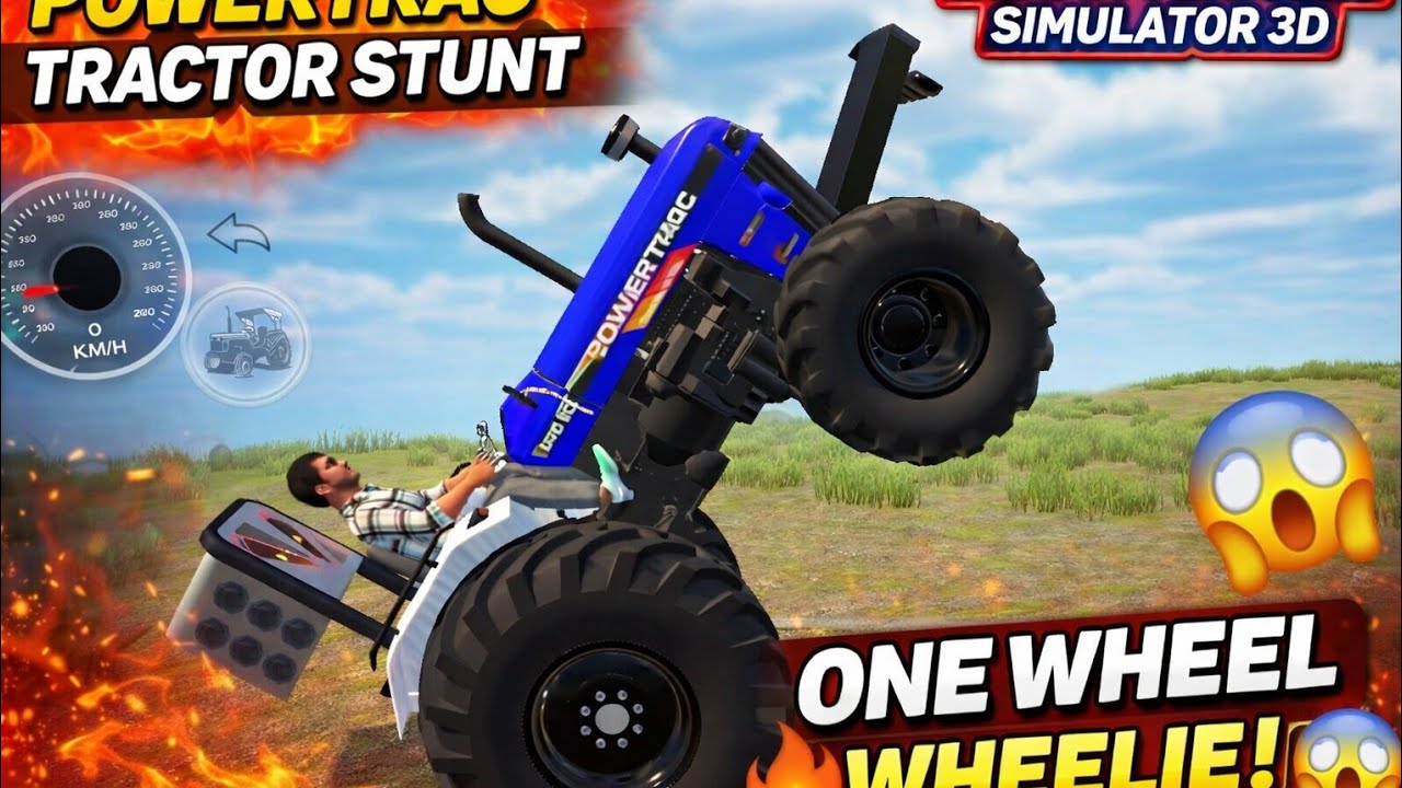 Powertrac Tractor Extreme Stunt 💥 | IVS 3D Gameplay #PowertracTractor#TractorStunt#IVS3D