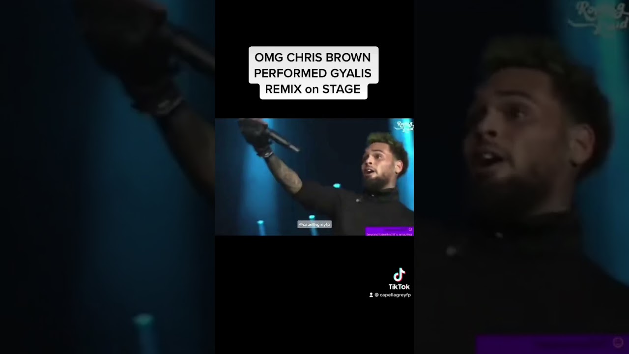 Chris brown performs Gyalis remix at Rolling Loud 🔥🔥🔥#shorts #gyalis #chrisbrown
