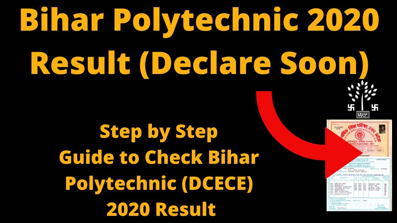 Bihar Polytechnic 2020 Result (Declare Soon) - How to Check Bihar Polytechnic (DCECE) 2020 Result