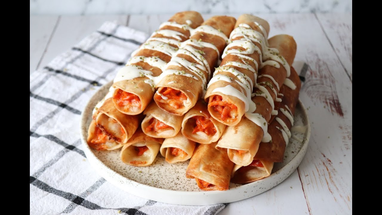 Pizza Taquitos - Sprøde Tortillas Ruller Med Pizzafyld - One Kitchen DK