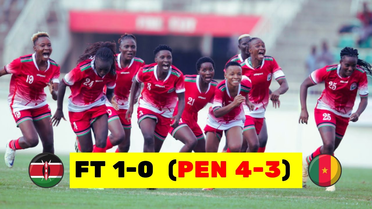 Kenya 4-3 Cameroon Penalty Shootout Highlights || WAFCON Qualifiers 2024