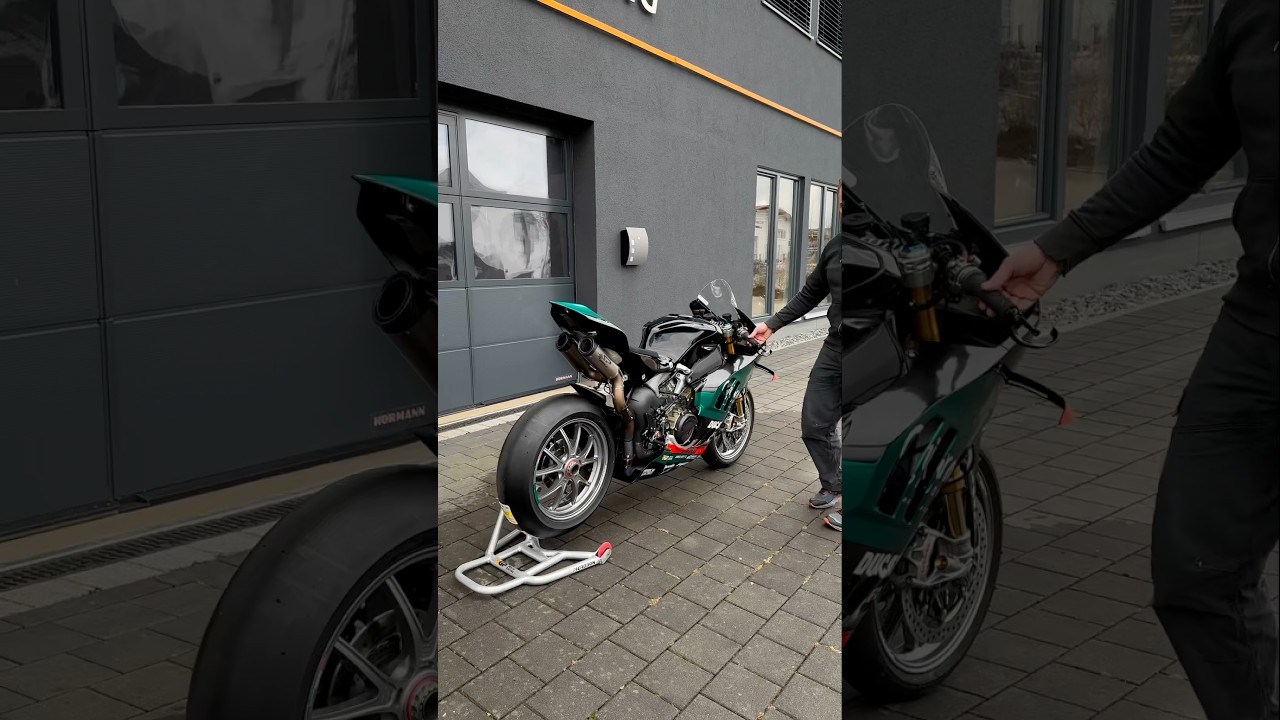 Ducati Panigale V4 SP2 with Spark Exhaust &ldquo;Dyno&rdquo; 🔥 Extreme loud😱 #ducati #panigale #sparkexhaust