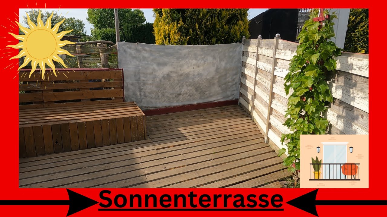 Auffrischung und Erweiterung meiner Sonnenterrasse...
