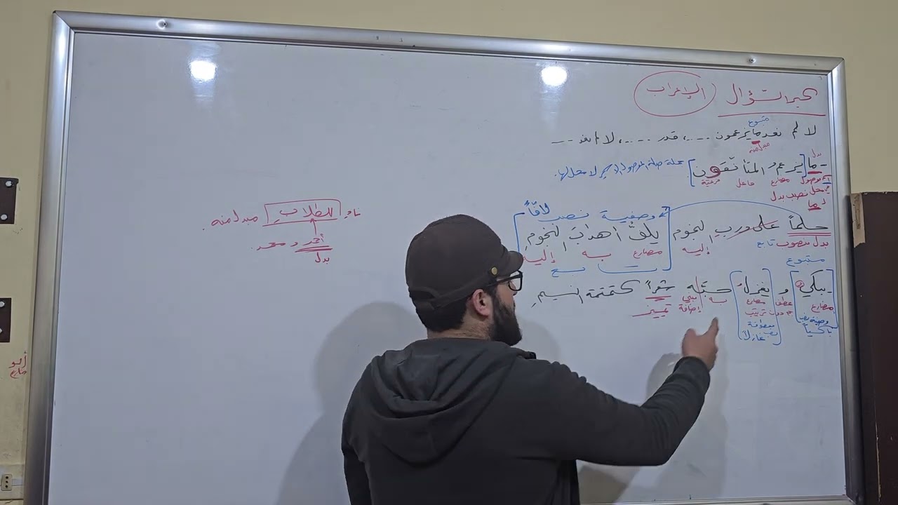 بكالوريا 2024 ، اللهمّ ارحم زوجتي وأسكنها الفرودس الأعلى . الجلسة ٢٣ : كبر السؤال ( إعراب )
