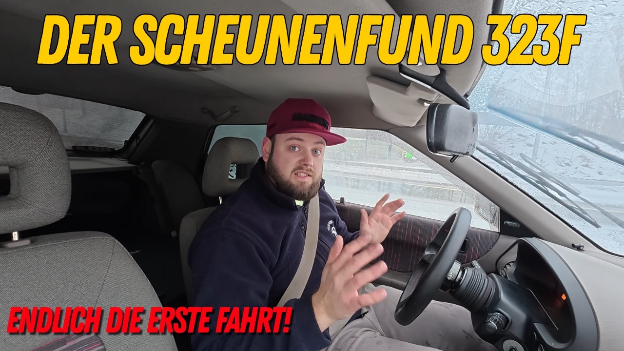 Schneechaos bei der ersten Probefahrt zur Hebebühne | Scheunenfund 323F #5