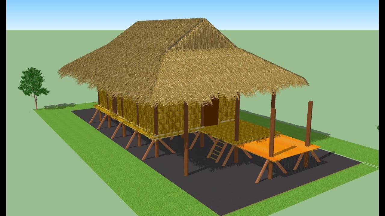 how to build a tribal house! building a simple Adi tribe (India) house with Bamboo and wood.
