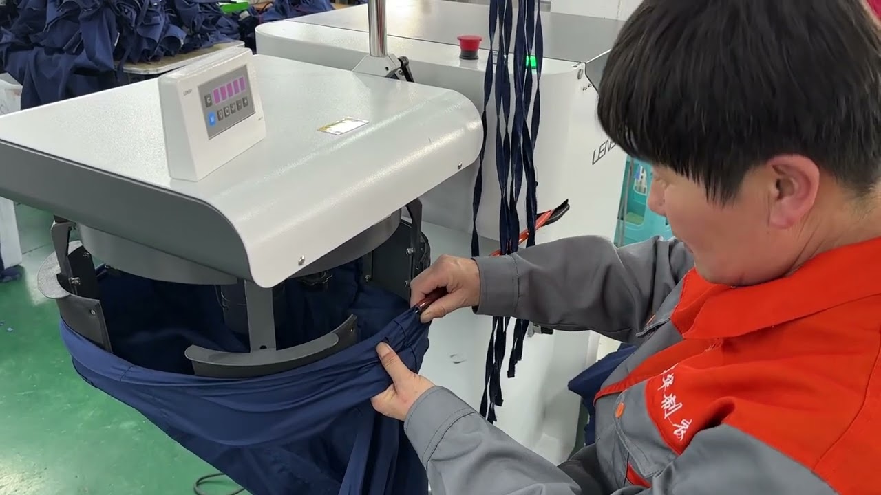 Efficient Production Automatic Belt Machine   Scrub Uniform Suppliers BOSTON SCRUB