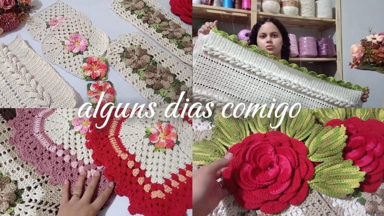 ✨ VEM me acompanhar em alguns dias comigo com o crochê #tapetedecroche #vlog #vlog 