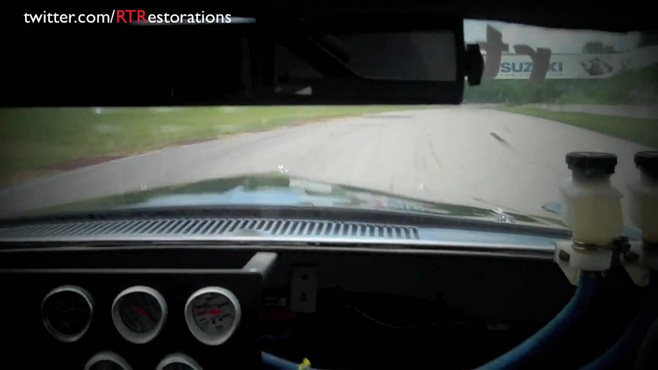 NASCAR Legend Rusty Wallace Testing Vintage 1969 Trans Am Racing Mustang at Road America