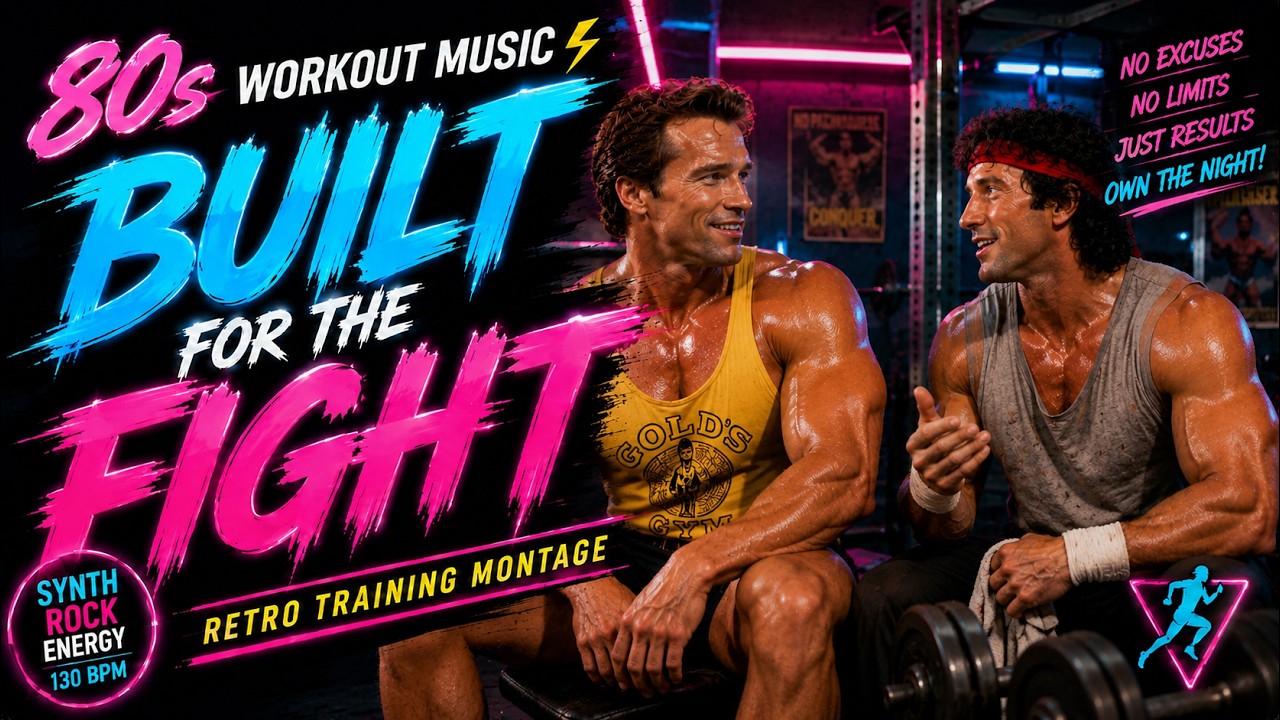 80s WORKOUT MUSIC ⚡ Retro Training Montage | BUILT FOR THE FIGHT
