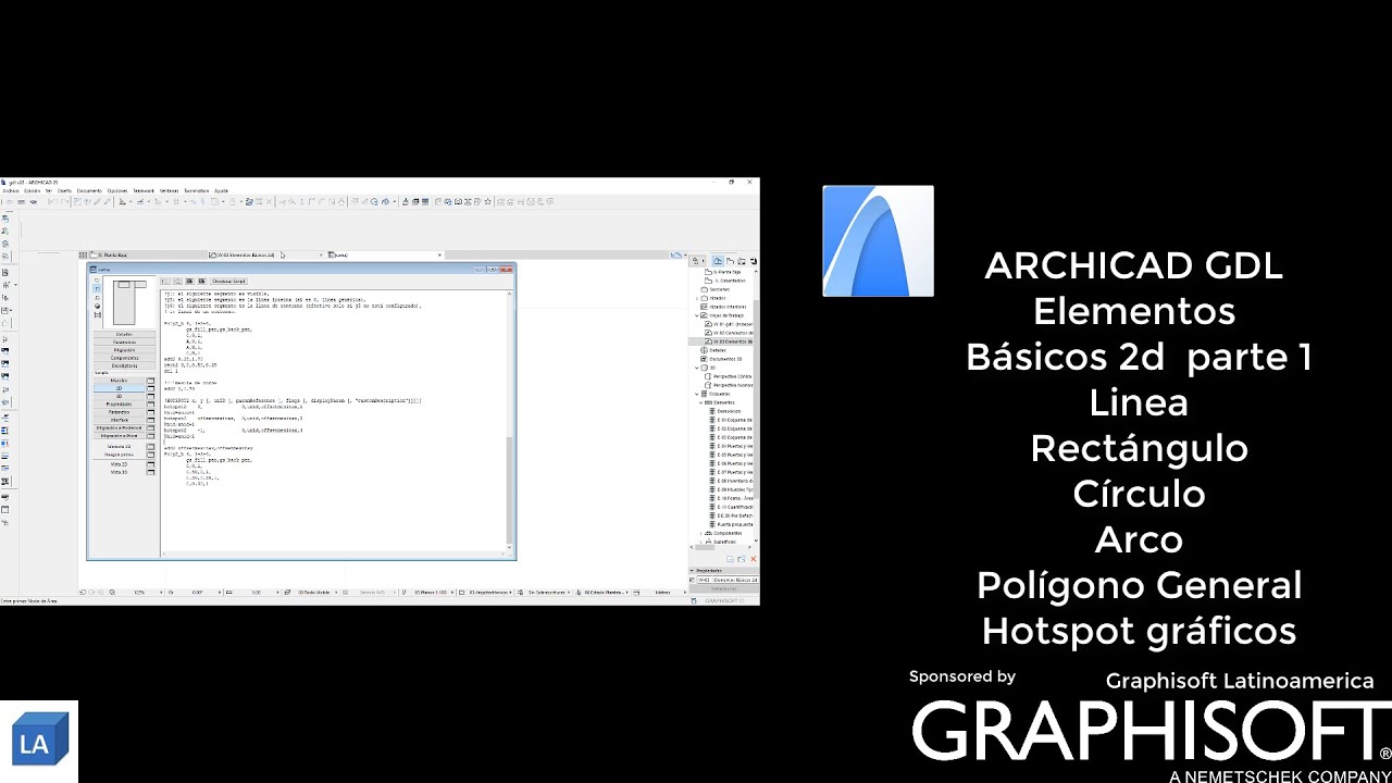 ARCHICAD GDL Elementos Basicos 2d  parte 1