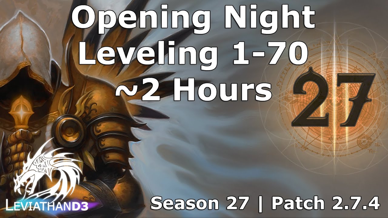 [Diablo 3] Season 27 1-70 Leveling Gameplay Highlight
