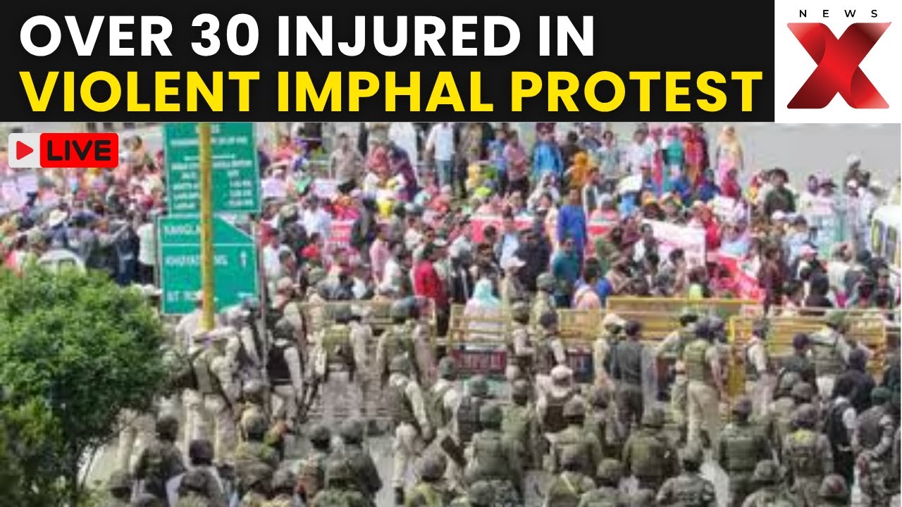 MANIPUR VIOLENCE LIVE: Over 30 Injured In Imphal Protests, Security Uses Tear Gas Shells | LIVE