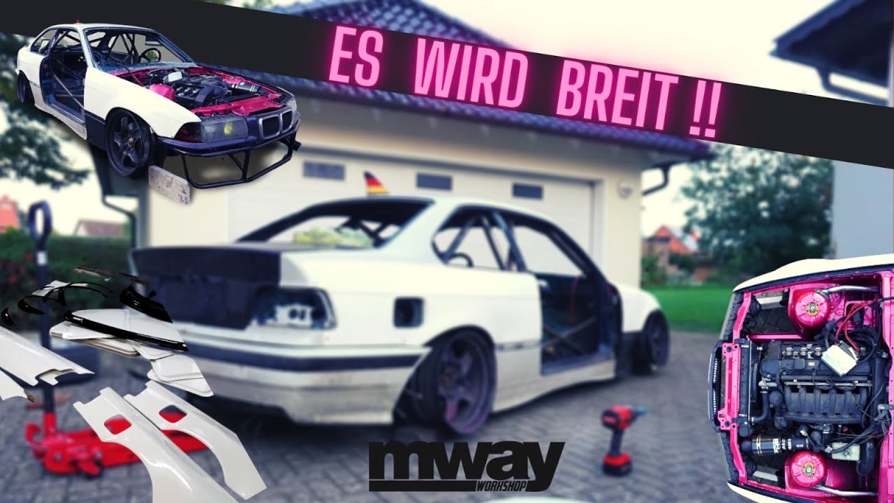 Der BMW wird BREIT! E36 Felony Form Overfender für unseren Drifter DIY