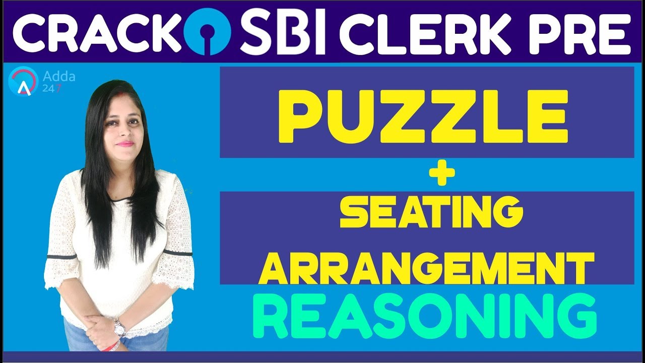 SBI CLERK PRE | Puzzle + Seating Arrangement | Reasoning | Online Coaching For SBI