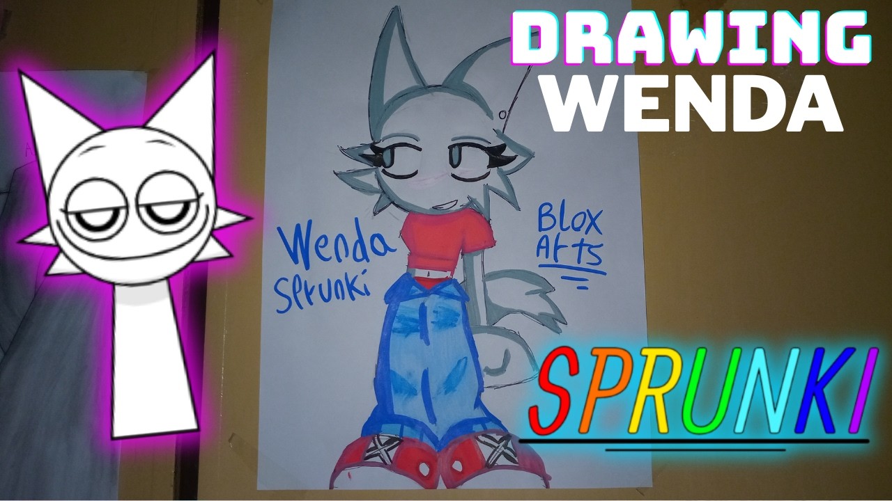 SPRUNKY WENDA COMES TO LIFE! 🎨✨ Amazing Artwork Unveiled | BloxArts