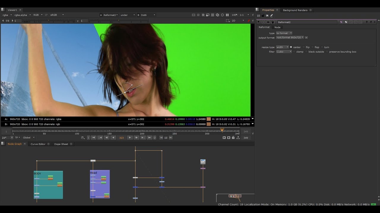 Nuke tutorial – How to remove green screen using Keylight node   [HINDI] class 05