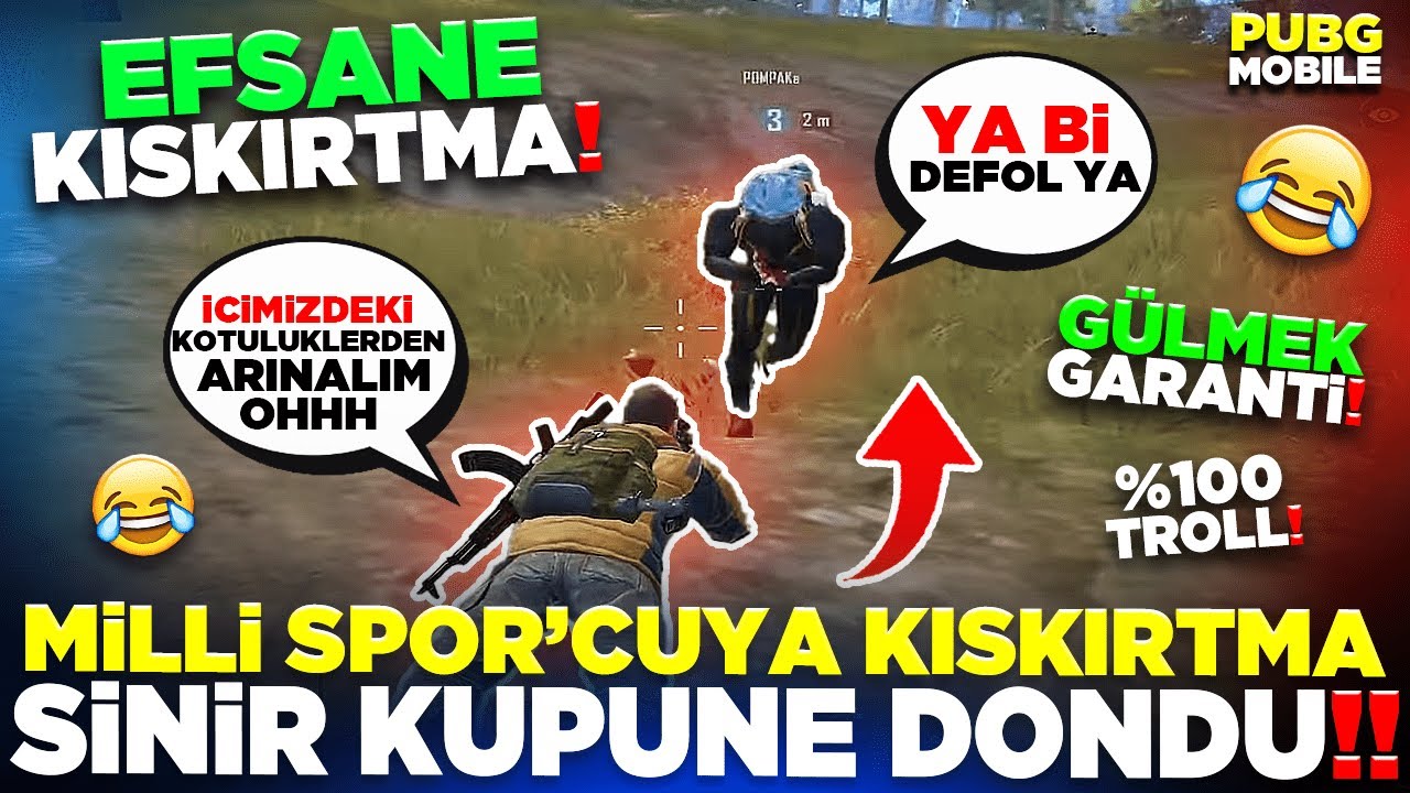 MİLLİ SPOR’CUYA KIŞKIRTMA SİNİR KÜPÜNE DÖNDÜ! 🤣 | PUBG MOBILE