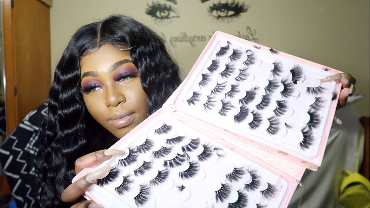 25mm LASHES FROM ALIEXPRESS TRY ON ON SMALL EYES (I was shocked)