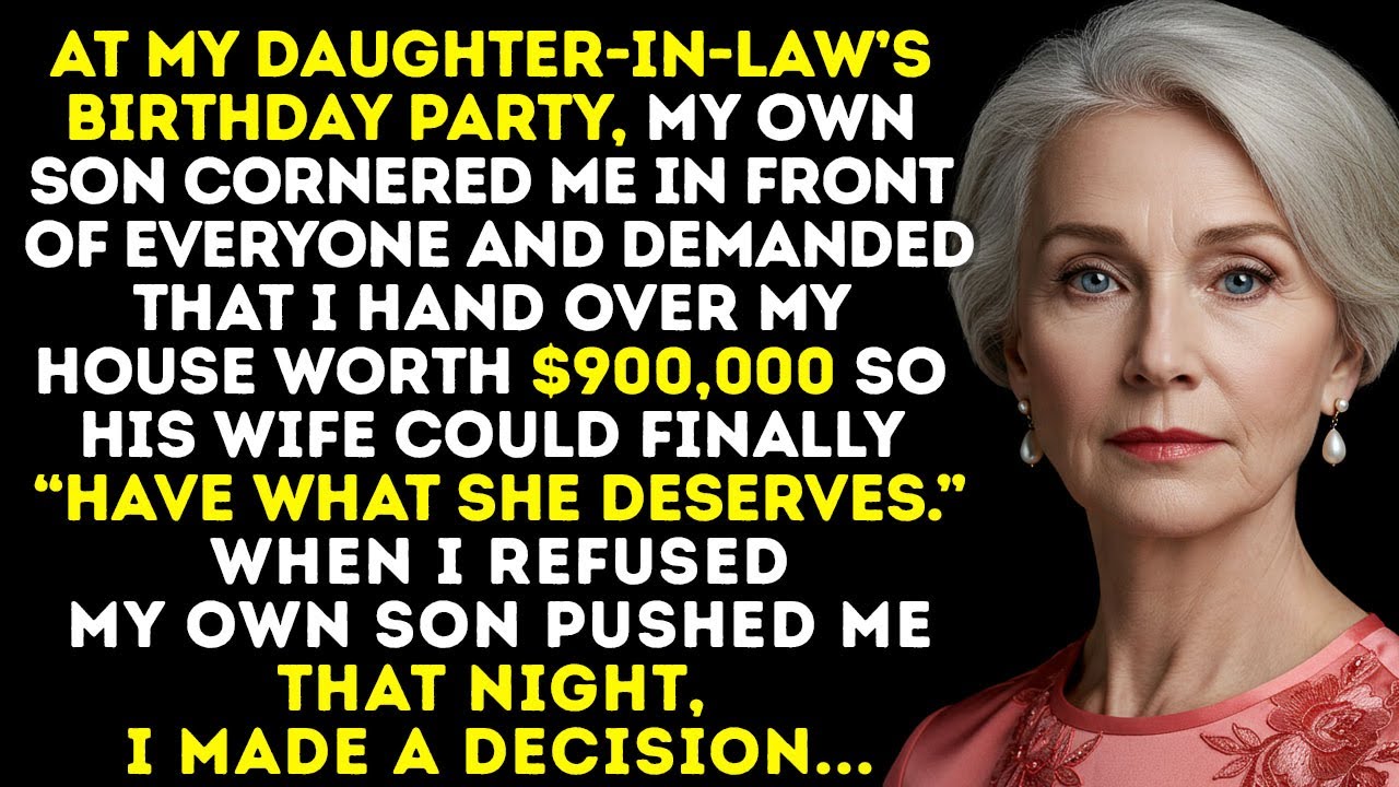 My Son Demanded My $900K House for My Daughter-in-Law, Saying She “Deserved More.” When I Refused...