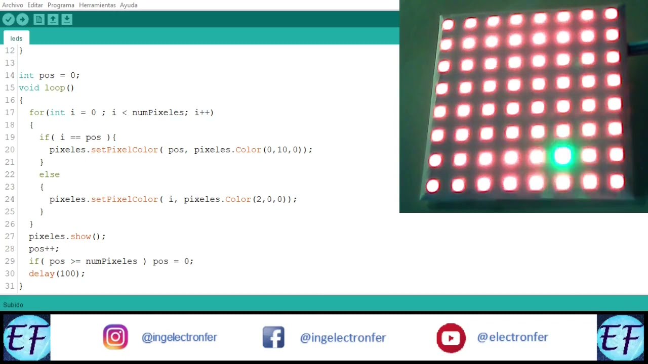 Programación leds WS2812 con Arduino 🧮