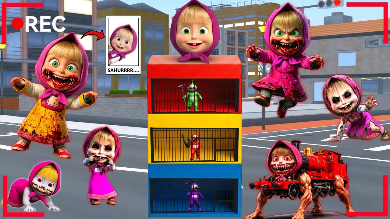 Yuta Mio Buat Penjara Masha Warna Warni Di Tengah Kota Sakura 😱 SAKURA SCHOOL SIMULATOR