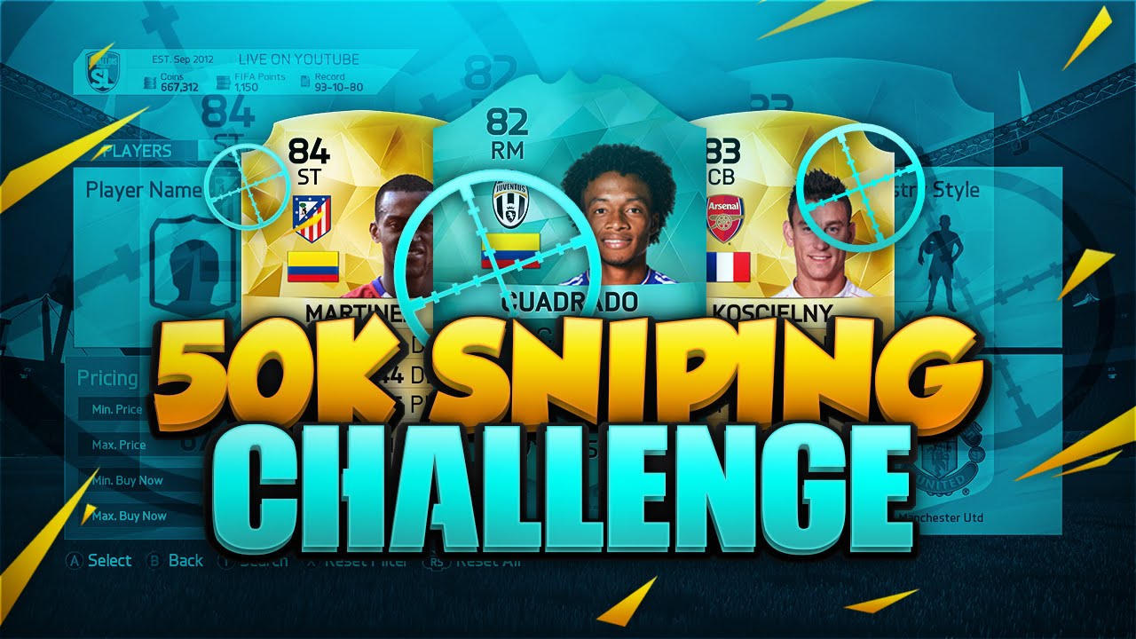 FIFA 16 | 50K SNIPING CHALLENGE vs HomelesPenguin | SNIPING EXTINCT AND RARE PLAYERS