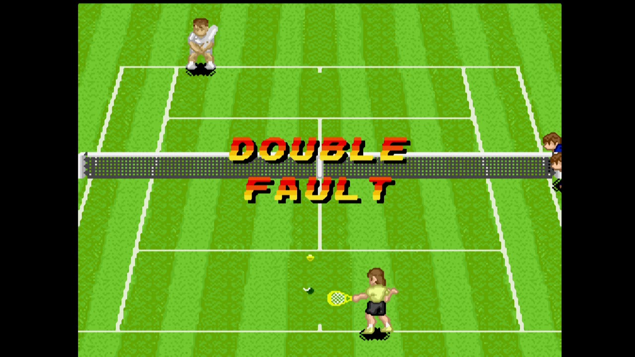 Super Tennis (SNES) - Singles Match (2-player)