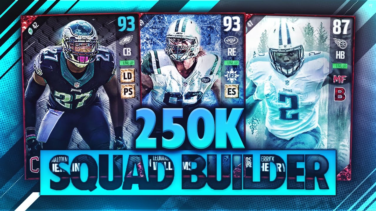 THE BEST TEAM FOR 250K COINS! MADDEN 17 SQUAD BUILDER