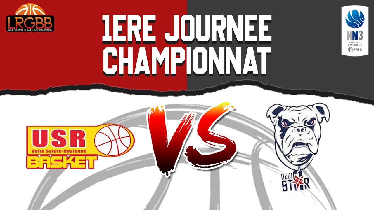 🏀[SÉNIORS MASCULINS] 1ère JOURNÉE CHAMPIONNAT : USR VS NEW STAR