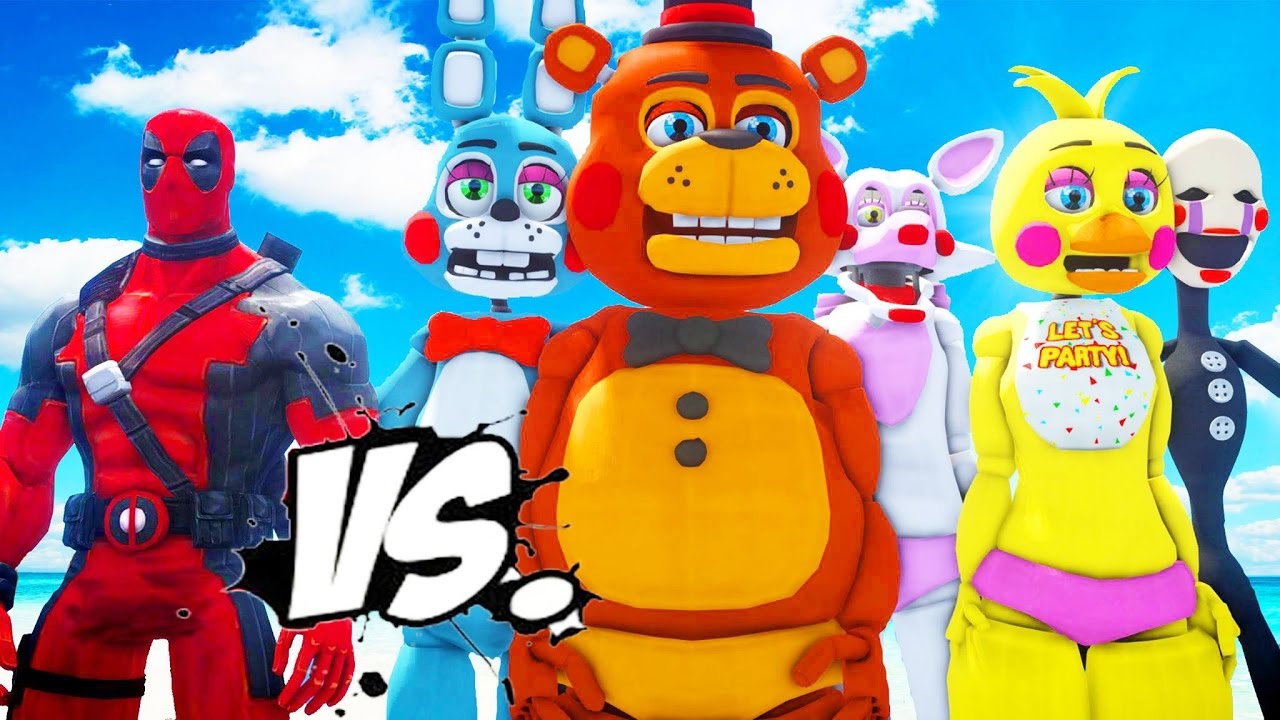 DEADPOOL VS FIVE NIGHTS AT FREDDY'S - EPIC BATTLE