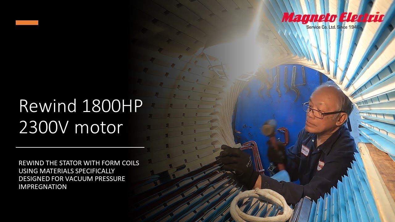 REWIND WESTINGHOUSE 1800HP 2300V ELECTRIC MOTOR