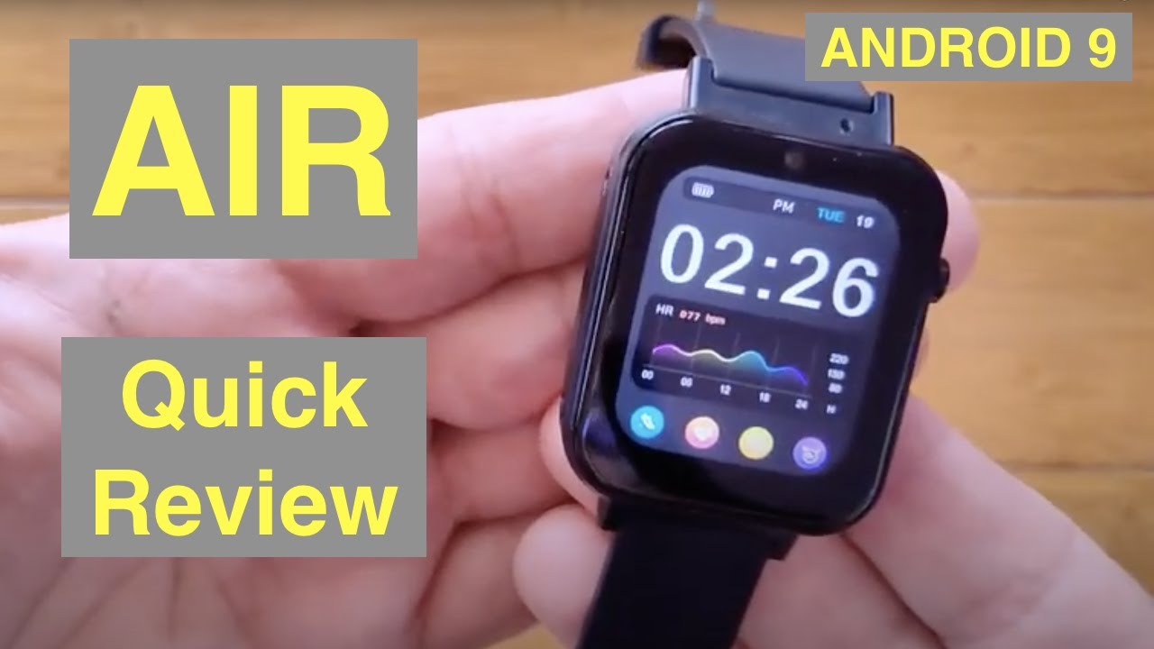 ROGBID AIR Android 9.1 Apple Watch Shaped 4GB/128GB IP68 Waterproof 4G Smartwatch: Quick Overview
