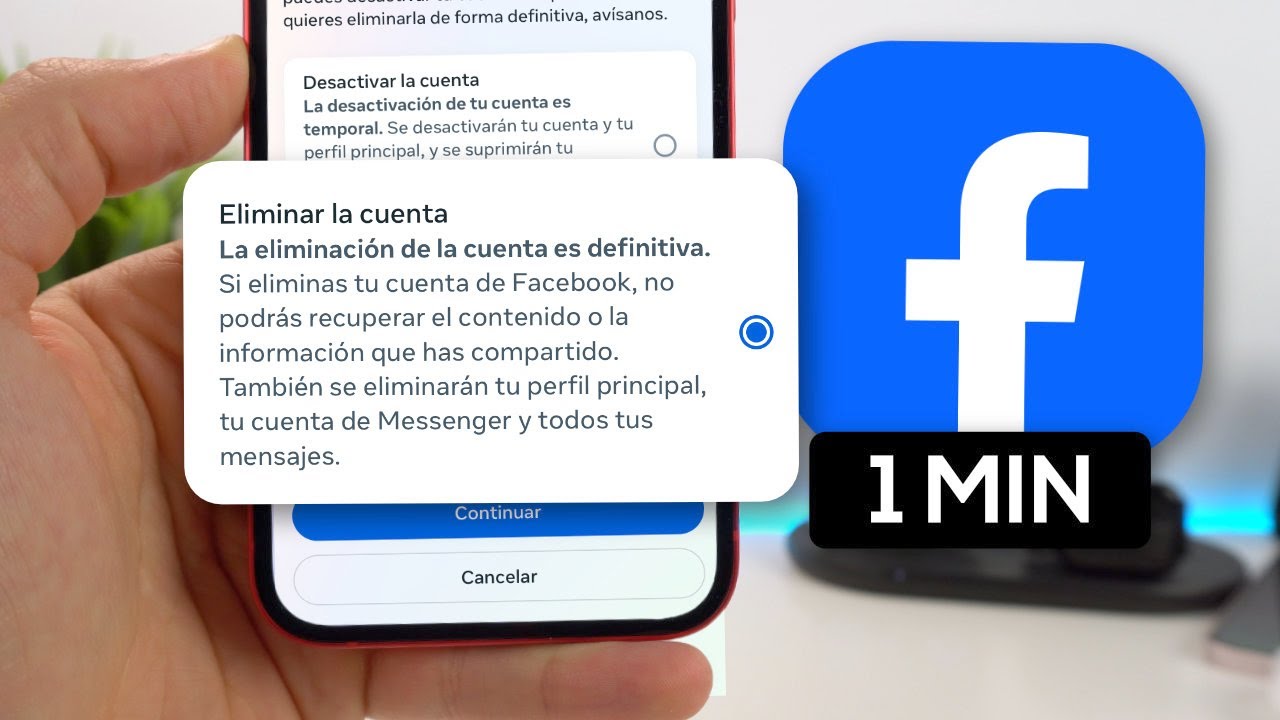 C&oacute;mo ELIMINAR cuenta de Facebook PARA SIEMPRE ❌